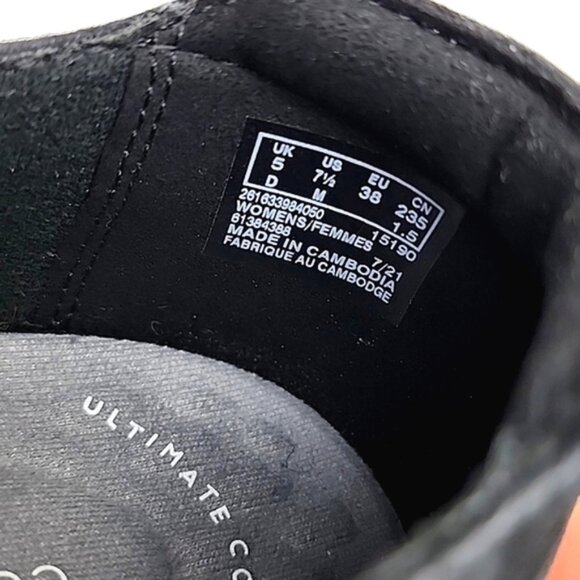 Clarks Kayleigh Black Slip On Flats Shoes Suede Lightweight Size 7.5M - Picture 14 of 14